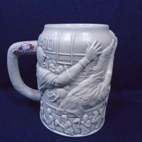 NFL Oakland Raiders 3-D Stoneware Beer Tankard - Stein - Mug Lite Miller's Time - Picture 2 of 6